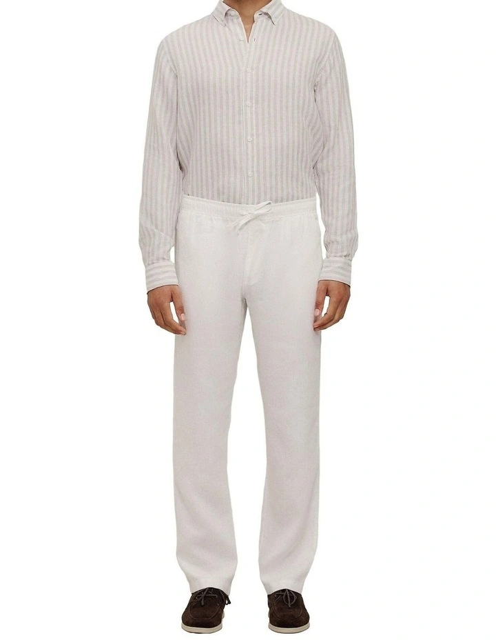 Linen Relaxed Drawcord Pant image 1