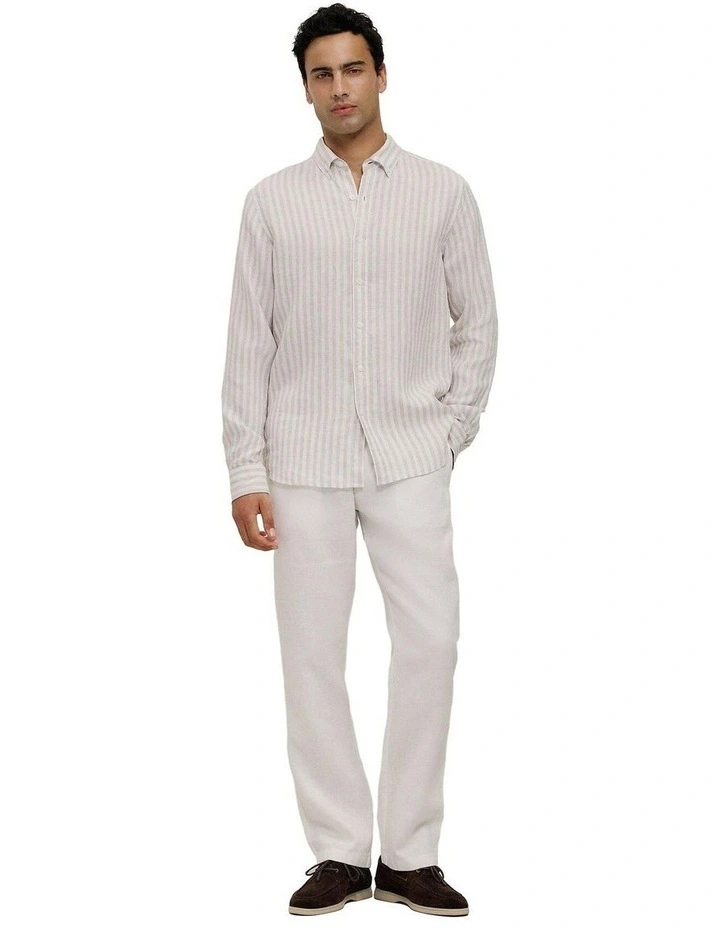 Linen Relaxed Drawcord Pant image 2