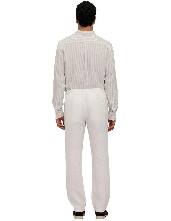 Linen Relaxed Drawcord Pant image 5