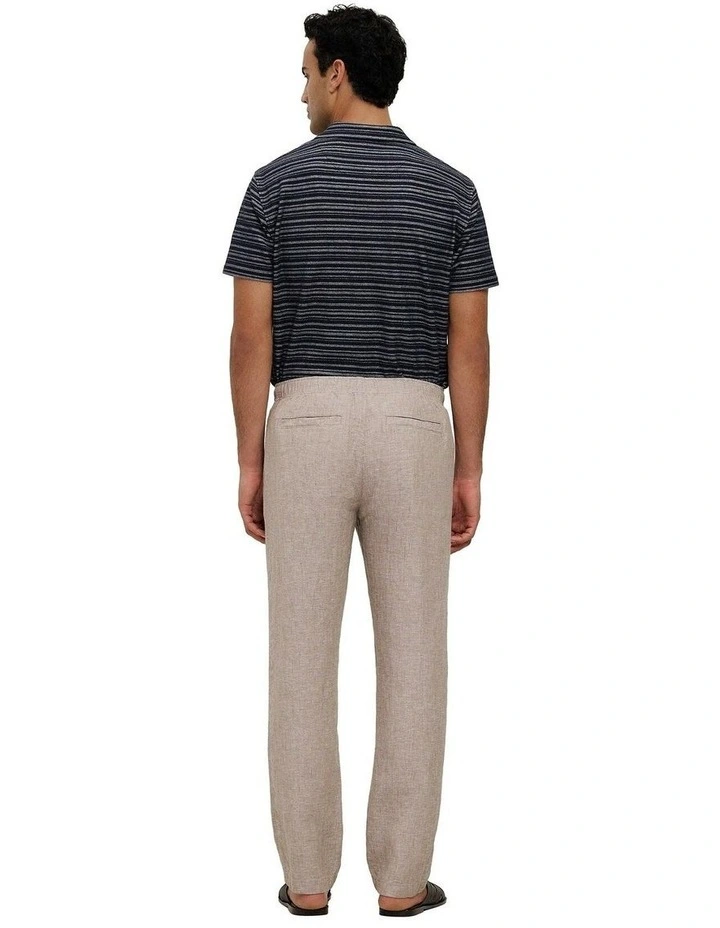 Yarn Dyed Linen Relaxed Drawcord Pant image 5