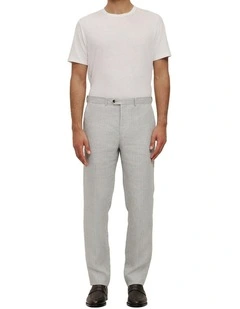 Linen Herringbone Trouser