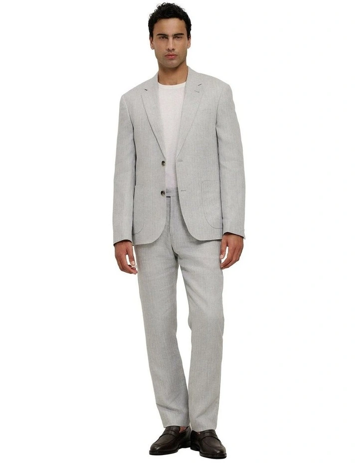 Linen Herringbone Trouser image 2