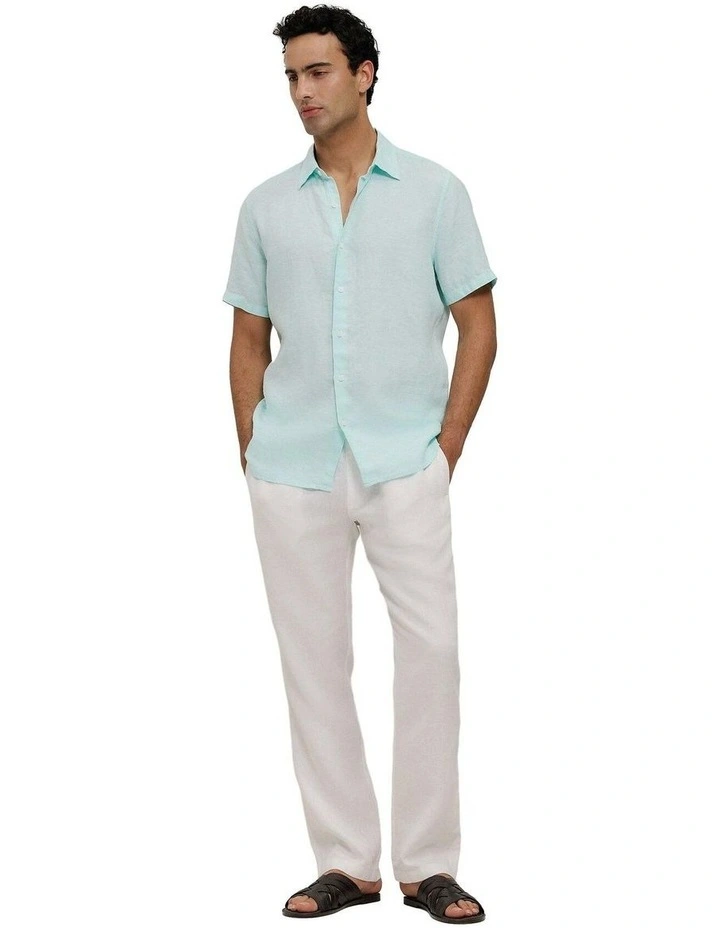 Yarn Dyed Linen Short Sleeve Shirt image 2