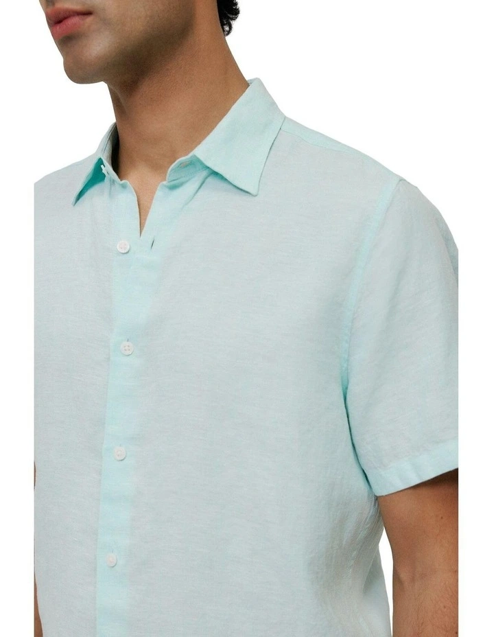 Yarn Dyed Linen Short Sleeve Shirt image 3
