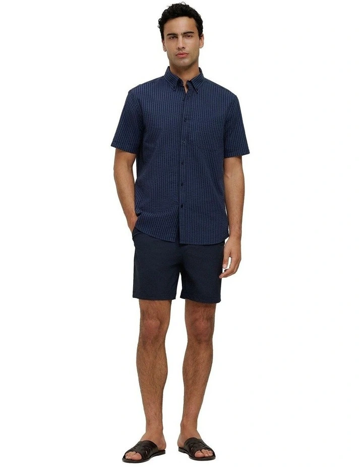 Cotton Seersucker Short Sleeve Shirt image 3