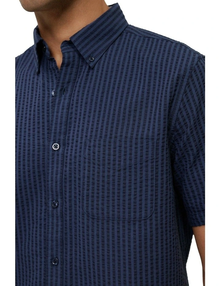 Cotton Seersucker Short Sleeve Shirt image 4