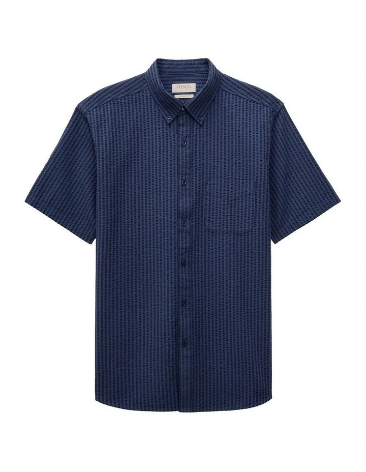 Cotton Seersucker Short Sleeve Shirt image 7