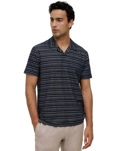 Jacquard Stripe Polo