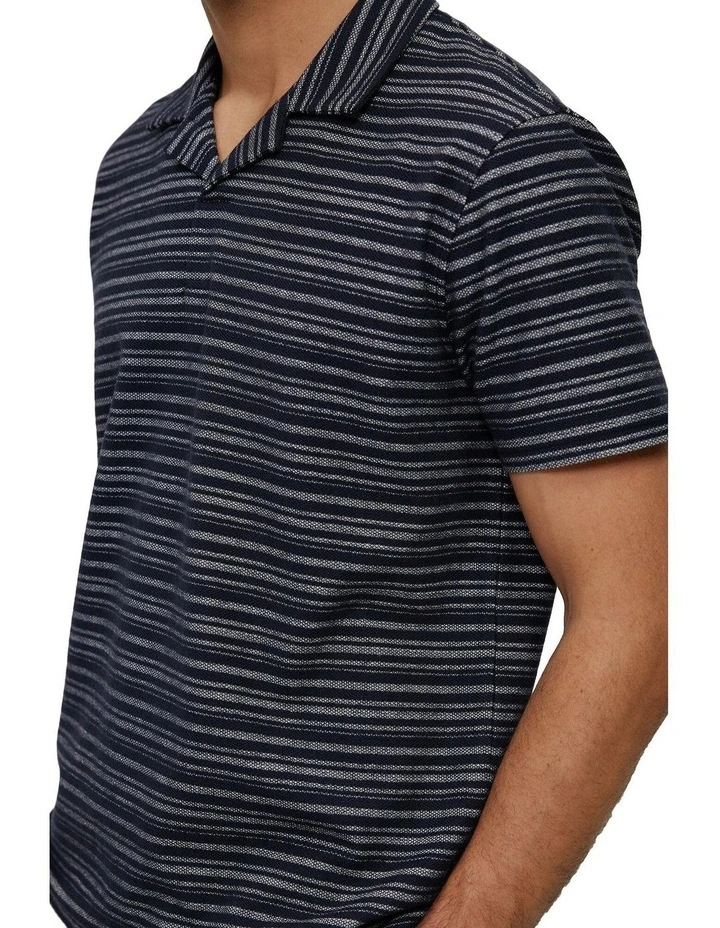 Jacquard Stripe Polo image 3