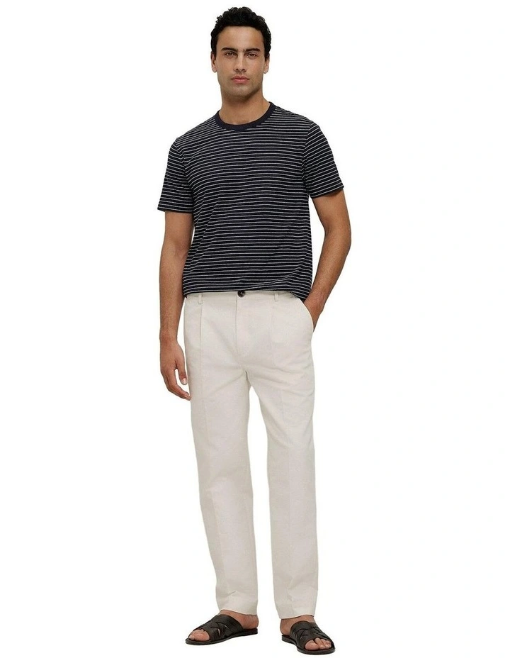 Linen Cotton Jersey Stripe T-shirt image 3