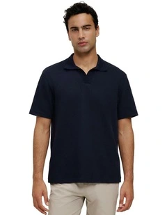 Jacquard Diamond Stitch Polo
