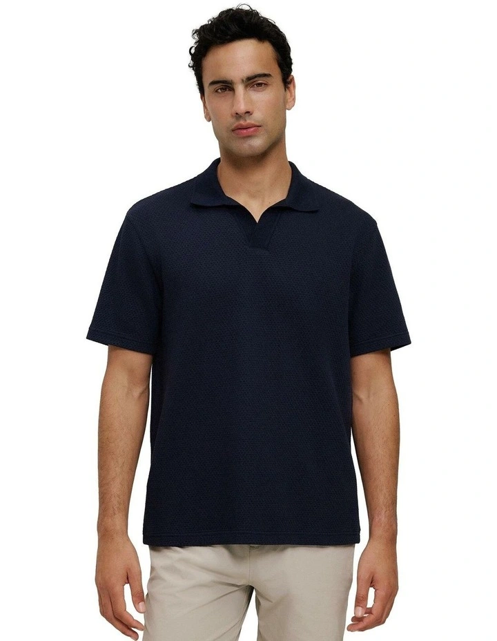 Jacquard Diamond Stitch Polo image 1