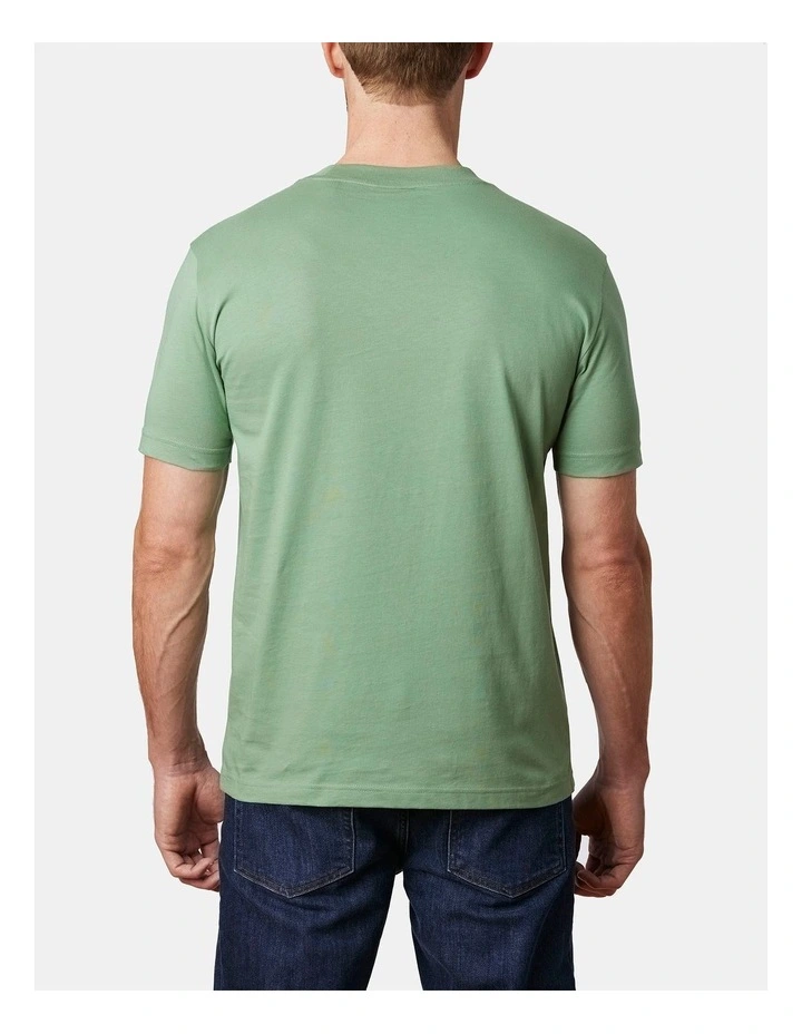 Tonal Shield T-Shirt in Kalamata Green image 2