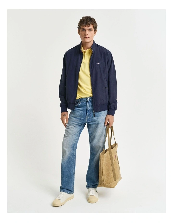 Regular Fit Shield Piqu Polo Shirt in Banana Yellow image 4