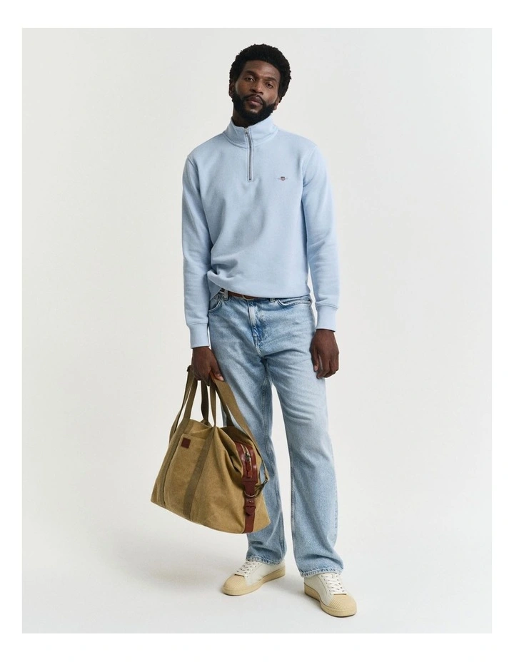 Shield Half-Zip Sweatshirt in Fresh Blue image 3