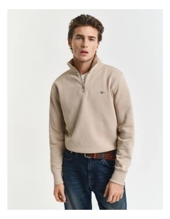 Shield Half-Zip Sweatshirt in Dry Sand