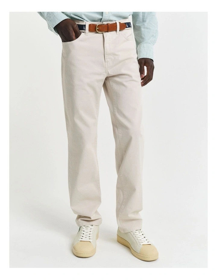 Regular Fit Desert Jeans in Putty image 1