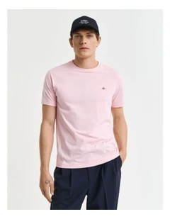 Regular Fit Shield T-Shirt in California Pink