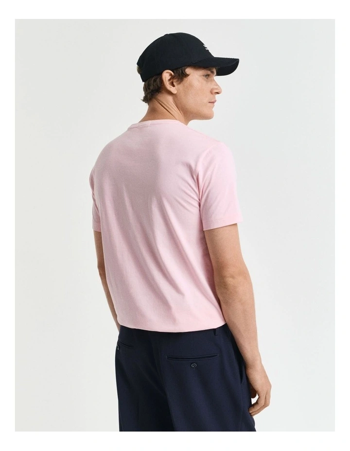 Regular Fit Shield T-Shirt in California Pink image 2