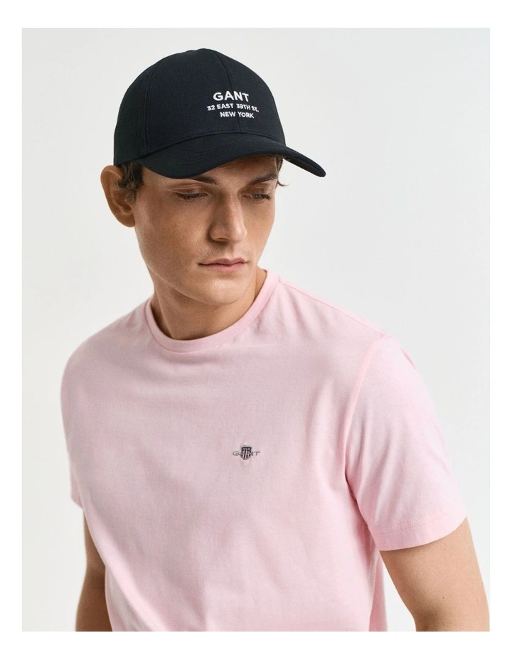 Regular Fit Shield T-Shirt in California Pink image 3