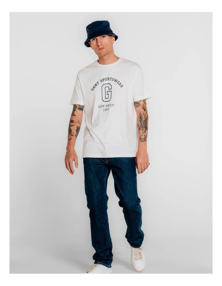 Graphic T-Shirt in Eggshell image 1