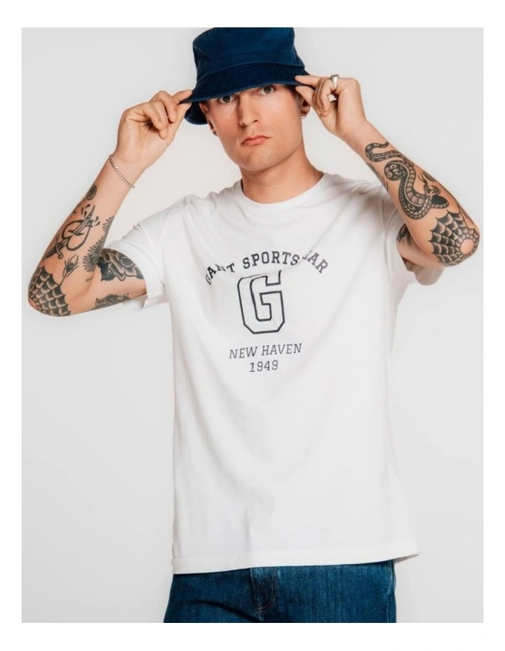 Graphic T-Shirt in Eggshell image 3