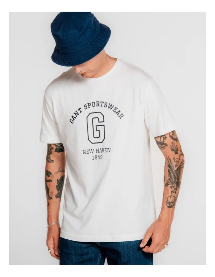 Graphic T-Shirt in Eggshell image 4