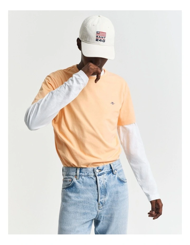 Regular Fit Shield T-shirt in Orange image 1
