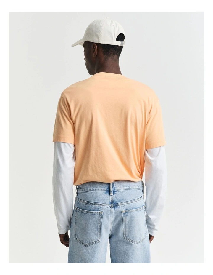 Regular Fit Shield T-shirt in Orange image 2