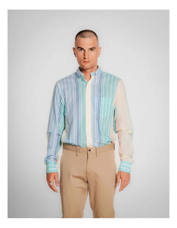 Regular Fit Stripe Shirt in Multi image 1