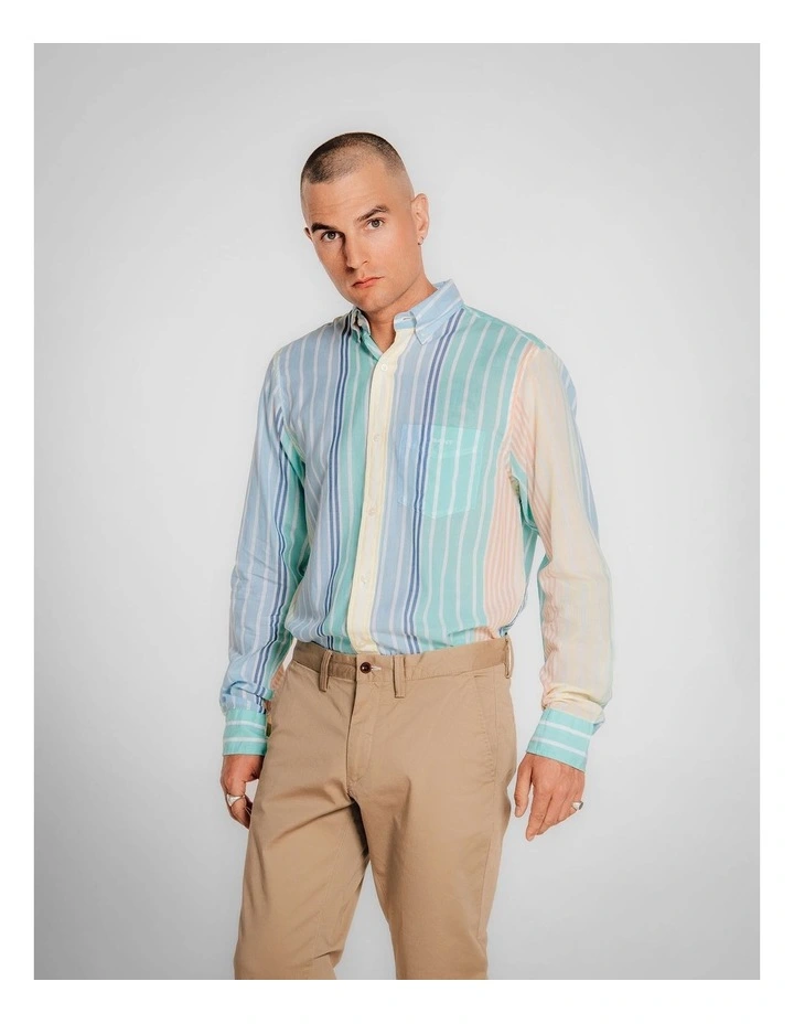Regular Fit Stripe Shirt in Multi image 4