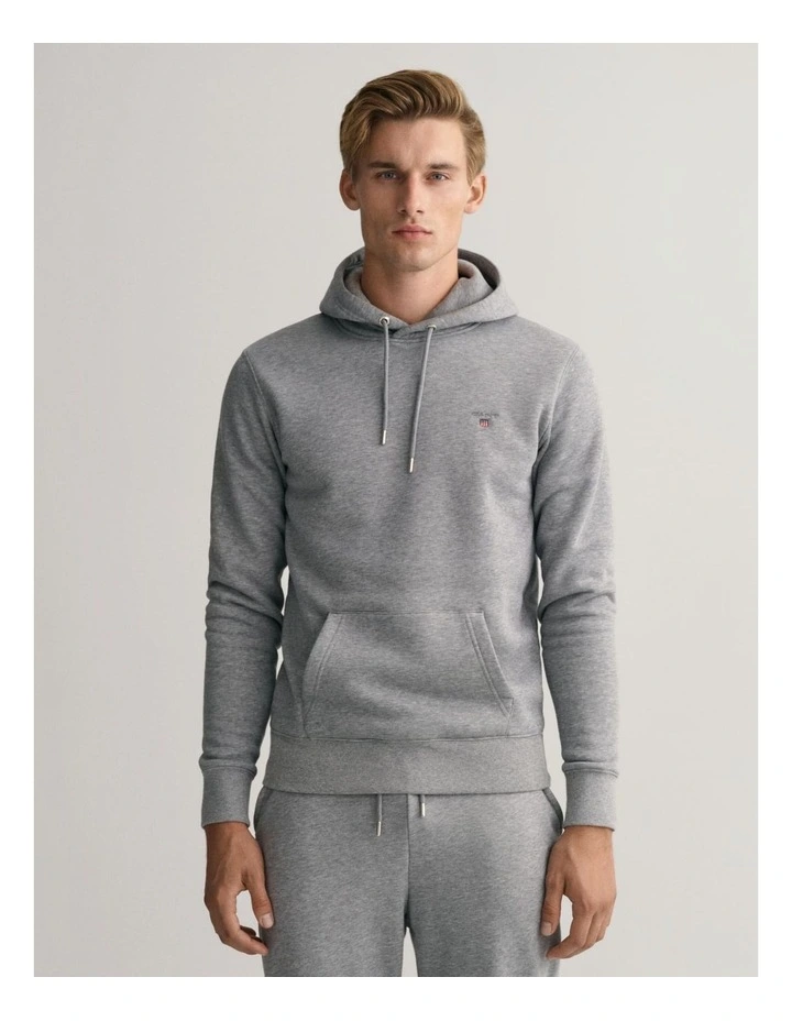 Original Sweat Hoodie in Grey Melange image 1