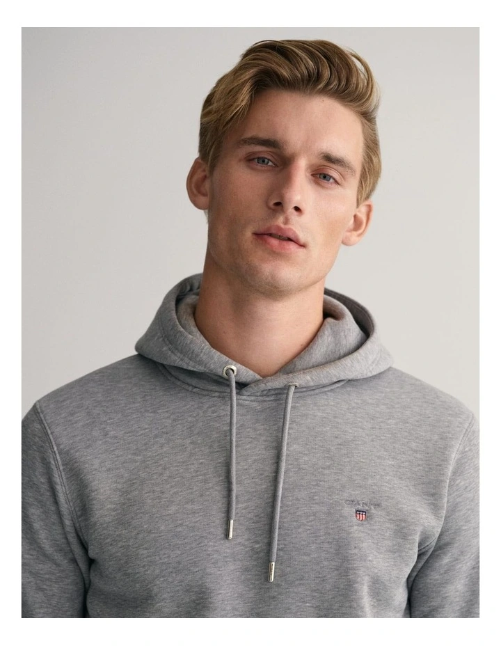 Original Sweat Hoodie in Grey Melange image 3
