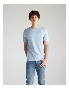 Tonal Shield T-shirt in Fresh Blue