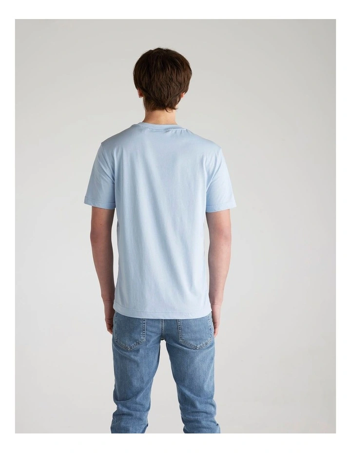 Tonal Shield T-shirt in Fresh Blue image 2