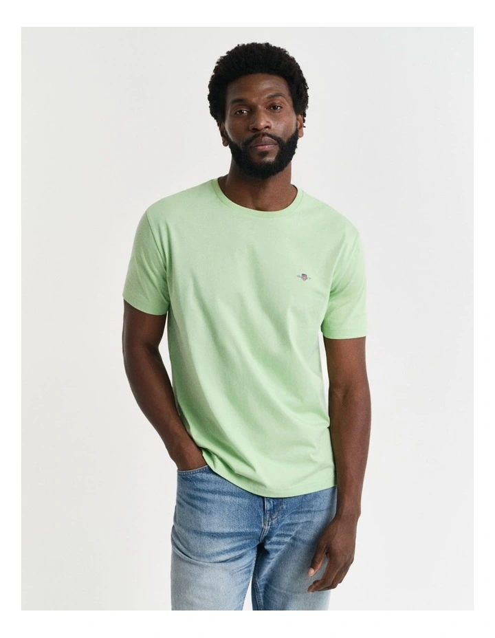 Regular Fit Shield T-shirt in Apple Green image 1