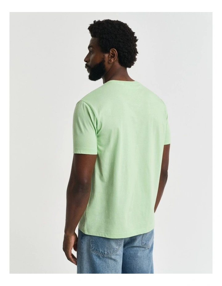 Regular Fit Shield T-shirt in Apple Green image 2