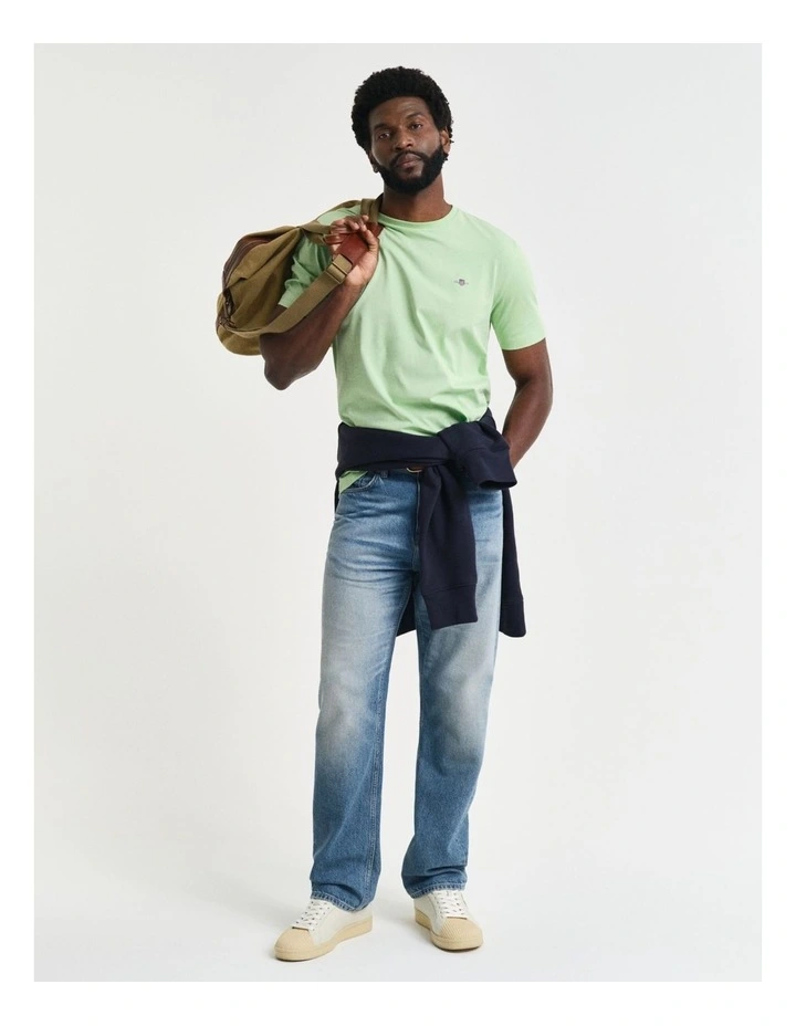 Regular Fit Shield T-shirt in Apple Green image 3