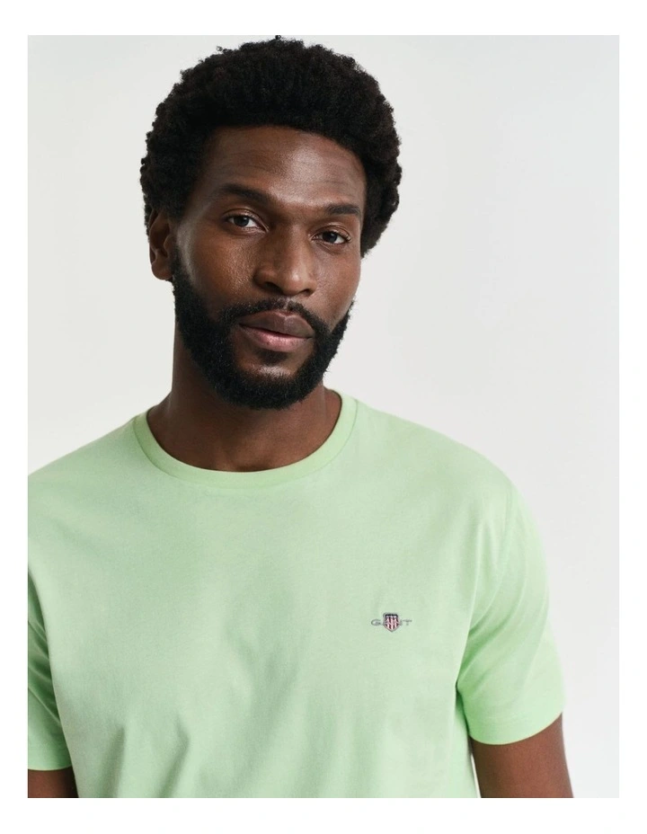 Regular Fit Shield T-shirt in Apple Green image 4