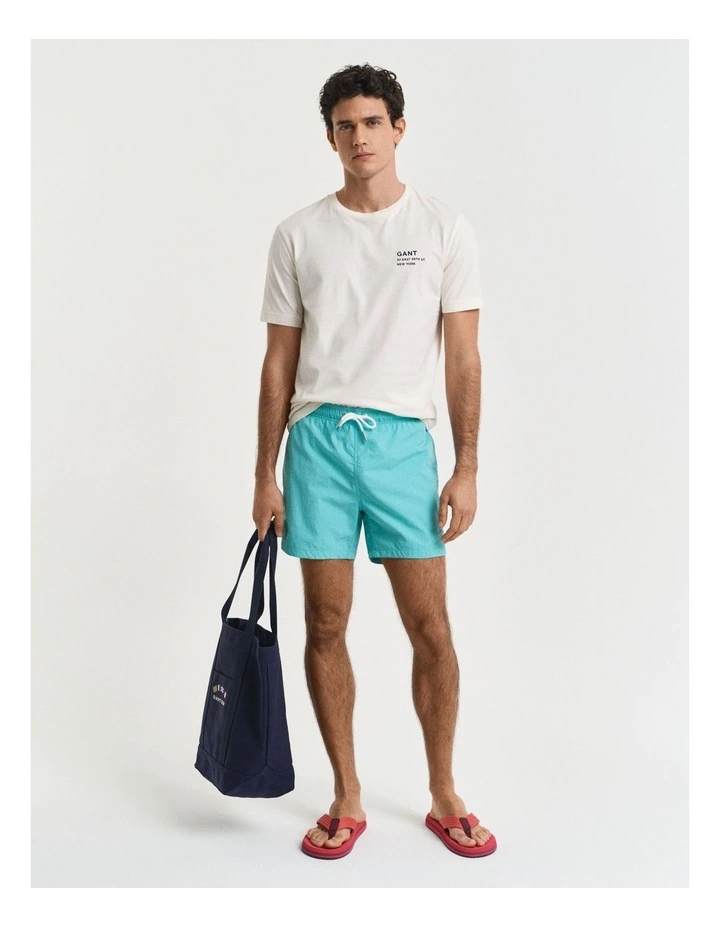 Swim Shorts in Tropic Blue image 3