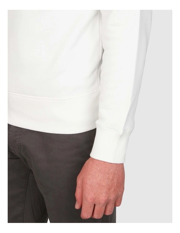 Lock-Up Crew Neck Sweatshirt in Eggshell image 4