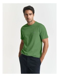 Regular Fit Shield T-Shirt in Grass Green