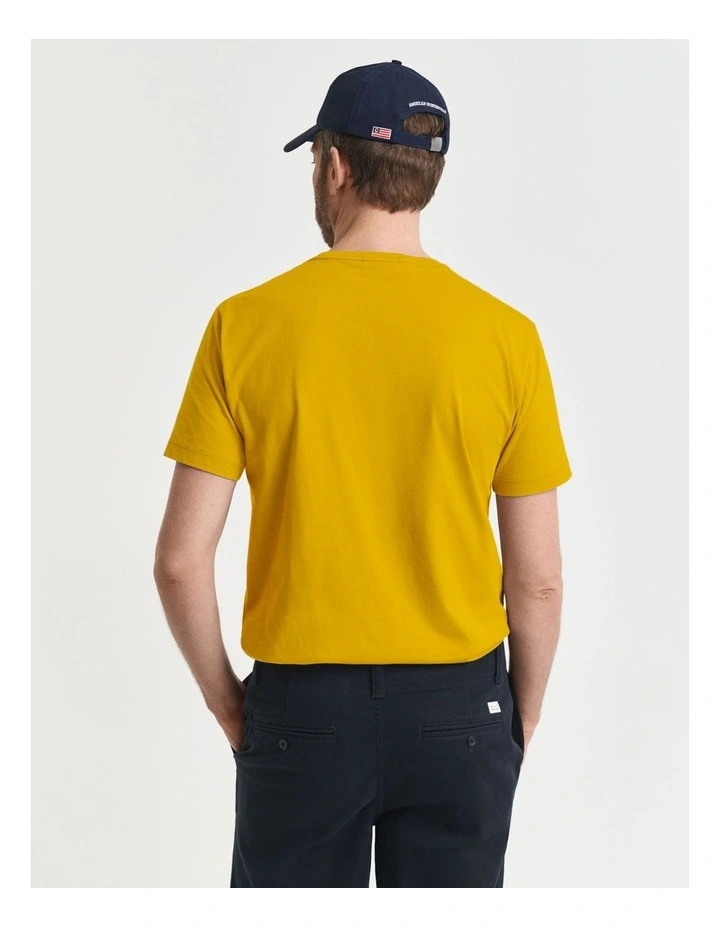 Regular Fit Shield T-Shirt in Yellow Lichen image 2