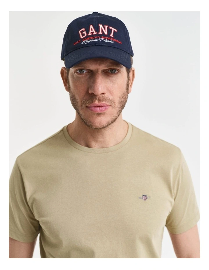 Regular Fit Shield T-Shirt in Woody Beige image 4