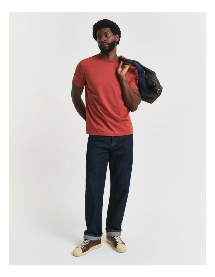 Regular Fit Shield T-Shirt in Modern Rust image 3