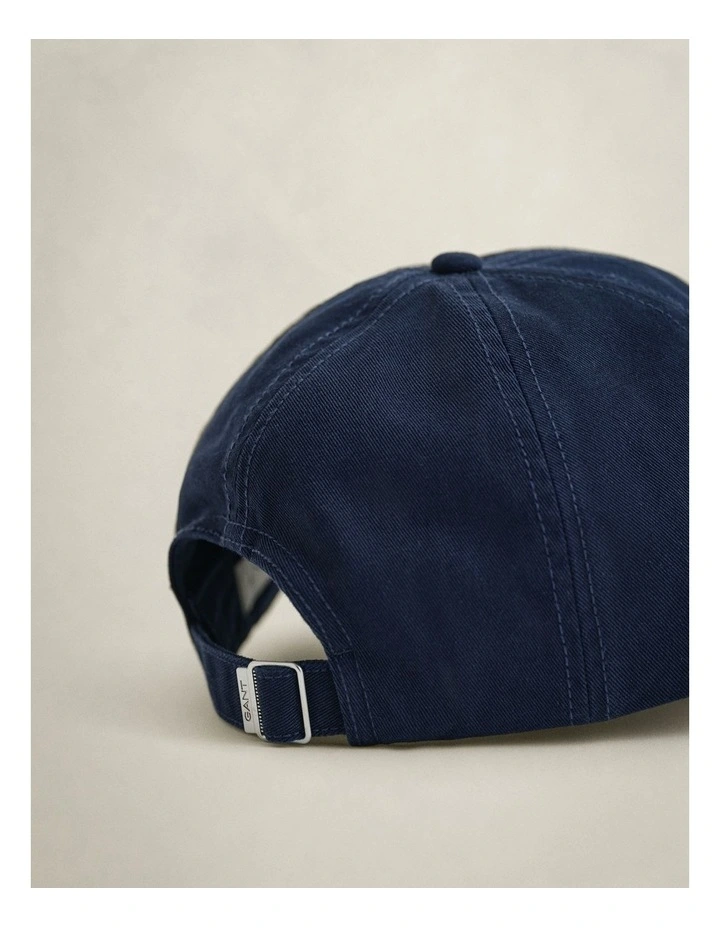 Shield Cotton Twill Cap in Marine image 2
