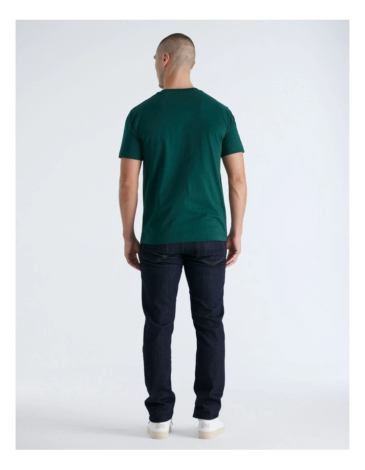 G Badge T-Shirt in Tartan Green image 2