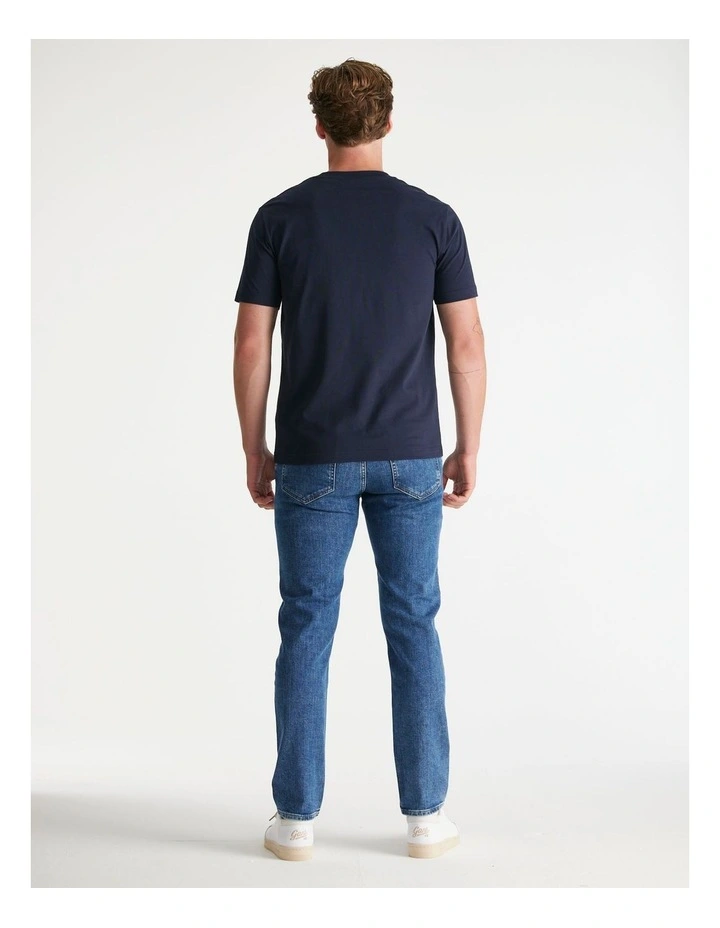 G Badge T-Shirt in Evening Blue image 2