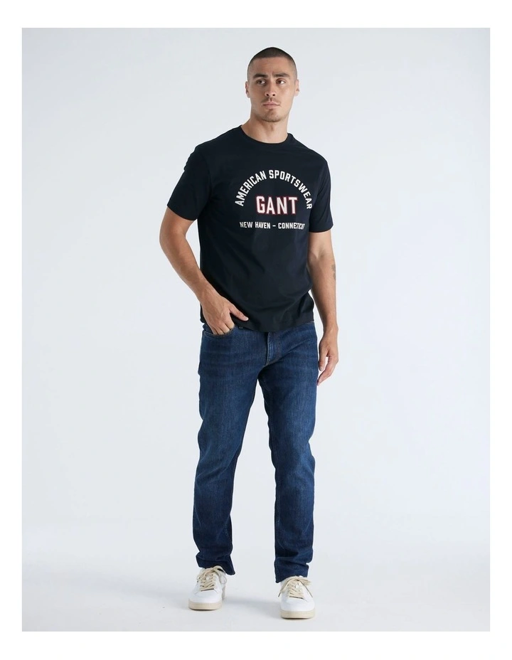 Printed Graphic T-Shirt in Black image 1