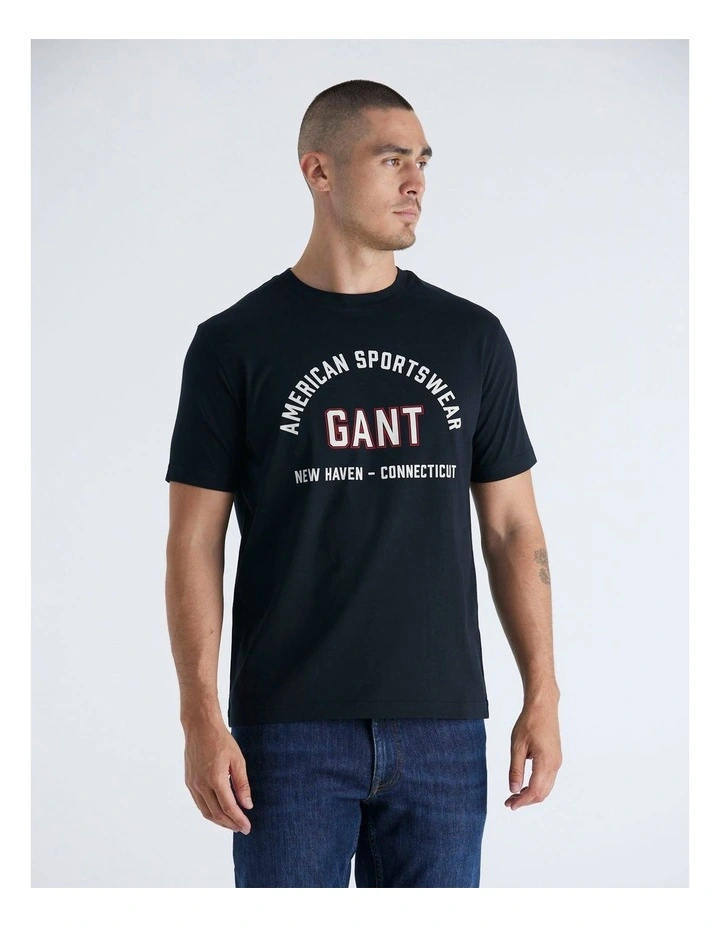 Printed Graphic T-Shirt in Black image 4